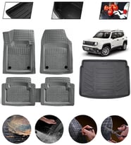 Jeep Renegade 2015 Sonrası Üst Uyumlu Paspas Araca Özel Bagaj Havuzu MBS Gri