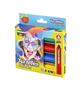 Yüz boyası 4 lü set  yeni nesil