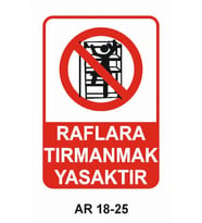 İŞ GÜVENLİĞİ UYARI LEVHASI 1 ADET PVC 21 X 29CM