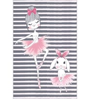Eliana Home Baskılı, Yıkanabilir Kaymaz Taban Çocuk Halısı LNA4077-HP653 100x150 cm (Pembe)