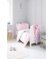 Mothercare Çift Taraflı Bebek Nevresim Takımı (Pembe)