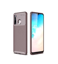 Samsung Galaxy A21 Kılıf Esnek Soft Karbon Tasarım Legion Serisi (Kahverengi)