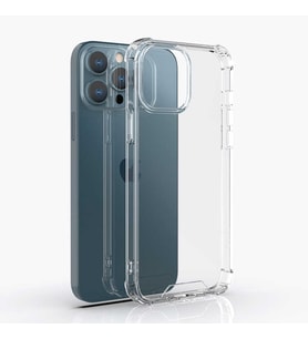 Apple iPhone 13 Pro Uyumlu Kılıf Zore Kamera Korumalı Nitro Anti Shock Silikon (Renksiz)