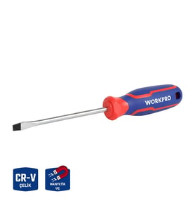 WORKPRO WP221013 3x75mm CR-V Profesyonel Düz Tornavida
