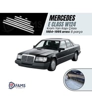 M. Benz E Klasse W124 Krom Yan Kapı Çıtası 8 prç. 1984-1995 Paslanmaz Çelik