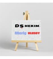Diş Hekimlerine Özel Tasarımlı İroka Ayaklı Masa Üstü İsimlik