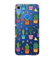 PrintiFy Huawei Y6s ile Uyumlu 1mm Slim Fit Water Color 4 Baskılı Şeffaf  Kılıf