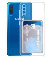 Gpack Samsung Galaxy A50 Kılıf 1 Adet Kartlıklı Silikon Kamera Korumalı  (Şeffaf)