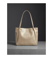 Kadın Büyük Boy Süet Tote Çanta - Astar Detaylı 35x27 cm Omuz Çantası