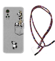 General Mobile GM 21 Pro GM 22 Pro Plus Kılıf Boyun Asklı Rasta Silikon Pandalar 1798