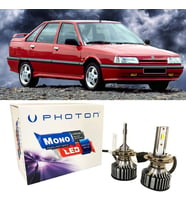 Renault 21 Led Xenon Uzun + Kısa Far Ampulü H4 Mono Yeni Seri Beyaz