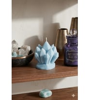 Mumelia Candles Buz Çiçeği Kristali - Doğal Soya Dekoratif Mum