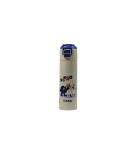 Dodge DB-24501 Çift Kullanım Pipetli/Rahat İçim Mavi 500ml Çelik Matara