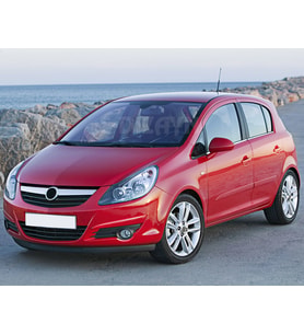 Opel Corsa D Krom Cam Çıtası 6 Prç 2007-2014
