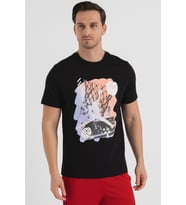 Nike Air Jordan Brand Graphic SS crew Grafik Baskılı Erkek Tişört Siyah