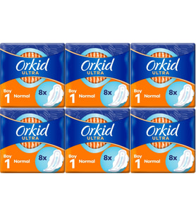 Orkid Hijyenik Ped Ultra Extra Normal 48 Adet Standart Pk (6PK*8)
