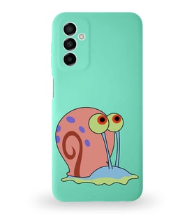Samsung Galaxy A04s Uyumlu Lansman Kılıf Altı Kapalı İçi Kadife  Salyangoz Gary Tasarımlı  Kapak (Şeffaf)