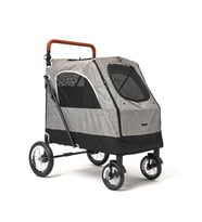 Zampa Stroll L01G-G Gri Kedi Köpek Arabası – Katlanabilir, Geniş Pusetli, 55 Kg Taşıma Kapasiteli, 69x81x110 cm