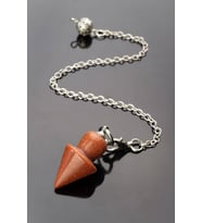 Yıldız Taşı Doğal Taş Kahverengi 15x23mm Pandül Sarkaç