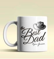 Kişiye Özel The Best Dad Tasarımlı Beyaz Kupa Bardak
