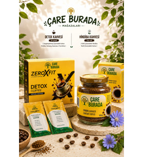 ÇareBurada - Fit & Detoks Seti (Hindiba Kahvesi 150 Gr & Detoks Kahve 30 Şase)