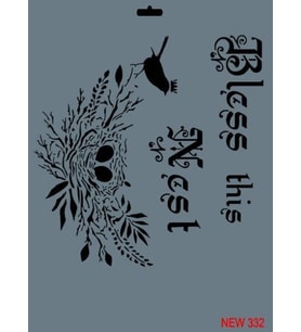 Rich New Seri N-332 Stencil 35x25 cm