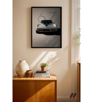 Chevrolet Corvette Stingray 1967, Siyah Çerçeveli Duvar Tablosu - Oto Severlere Özel