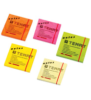 Temat Yapışkanlı Not Kağıdı 75x75 MM Fosforlu Yeşil 10935