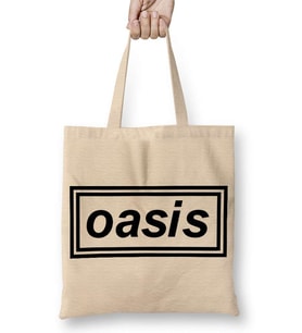Oasis Müzik Gurubu Bez Çanta Uzun Saplı