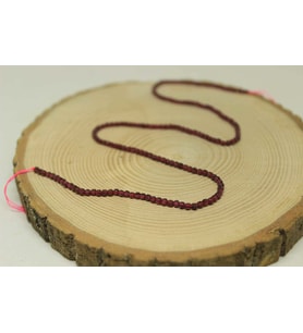 Lal (Granat) (Garnet) Taşı Küp Şekilli YARIM Dizi 2.5mm (17cm uzunluğundadır)