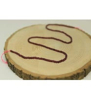 Lal (Granat) (Garnet) Taşı Küp Şekilli YARIM Dizi 2.5mm (17cm uzunluğundadır)