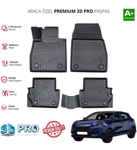 FORD PUMA ARACA ÖZEL 3D PASPAS 2019 2020 2021 2022 2023 2024