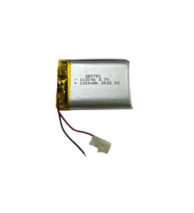 103040 3.7V 1200mAh Li-Polymer Pil Devreli/1.5A