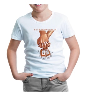 Yeni Bebek Ayakkabı Anneler Günü Beyaz Çocuk Tshirt