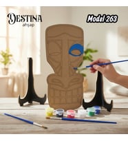 Destina Ahşap Mandala Boyama Seti- Ahşap Boyama- Model 263