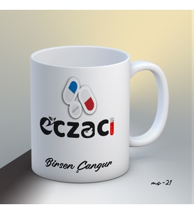 Kişiye Özel Eczacı Temalı Kupa Bardak