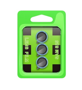 Newface Samsung Galaxy S25 Raze Metal Kamera Lens - Mavi