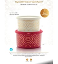 Tupperware Tek Parmak 2'Li Saklama Kabı Seti (Ramazana Özel)
