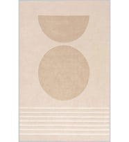 Eliana Home Baskılı, Yıkanabilir Kaymaz Taban Salon Halısı LNA1155 100x150 cm (Bej)