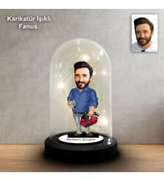 KİŞİYE ÖZEL TELEFON TAMİRCİSİ TASARIM IŞIKLI KARİKATÜR FANUS BİBLO FN166