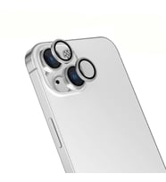 Apple iPhone 14 Uyumlu Zore Mikro Kamera Lens Koruyucu (Gümüş)