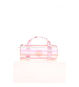 Kaukko Travel Double Stripe Kalem Çantası Salmon K2599