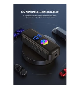 Concord BT-16 2in1 Bluetooth Alıcı Usb-aux Kablo Ses Kontrol Ekran Araç İçi Handsfree ve Müzik