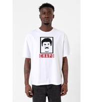 El Chapo Gangster Swagger Beyaz Erkek Oversize Tshirt