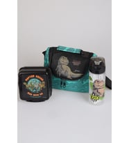 x Dekomus "T-Rex Force Collection" Jurassıc World Lisanslı Beslenme Çantası,Matara ve Beslenme Kabı Seti