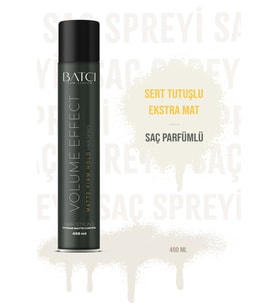 Batçı Volume Effect Matte Firm Hold Saç Spreyi 400 ml Mat Güçlü Tutuş Etkili