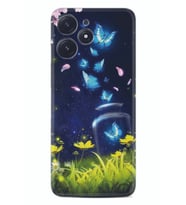 Xiaomi Poco M6 Pro 5G Kılıf Desenli Silikon Flowers Fox 1309