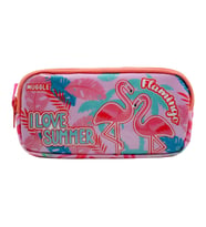 Muggle Kalem Çantası Flamingo Rose Mu-7273 (Karışık)