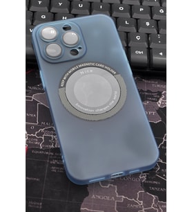 iPhone 14 Pro Max Uyumlu Mint Yeşil Renkli Yarı Şeffaf İnce Sert Kapak Kılıf Kamera Lens Korumalı