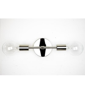 RİOLİGHT MODERN KROM E27 DUYLU DUVAR APLİK (Siyah - Beyaz)